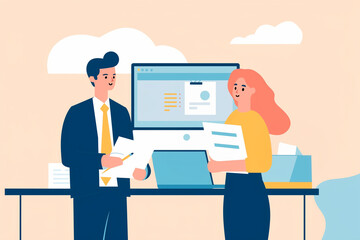 business person with laptop