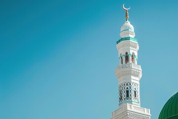 Obraz premium Kaaba in Masjid Al Haram in Mecca Saudi Arabia, The Kaaba, the holiest site in Islam, in Mecca, Saudi Arabia - the spiritual center for Muslims worldwide. Generative AI