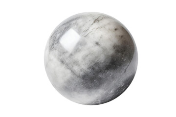 Obraz premium a single grey and white marbled ball or marble