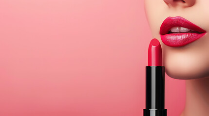 Obraz premium women lipstick The beauty of lip color