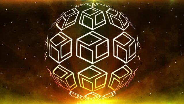 Background of the Antahkarana Symbol Moving Up in a spherical circle