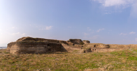 Excavations of the old city of Shamkir. The city of Shamkir. Azerbaijan.