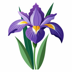 iris silhouette vector illustration svg file