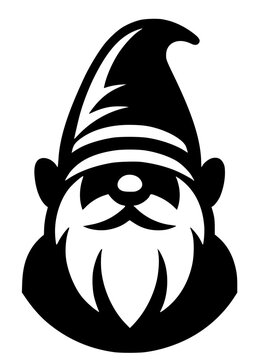 Gnome SVG, Christmas Gnome, Garden gnome SVG, Fairy tale SVG, Cute gnome, Gnome Silhouette, Gnome Vector, Clipart, Cut file for Cricut SVG, JPG, PNG