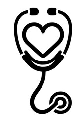 Stethoscope Heart Rhythm SVG, Medical Svg, Stethoscope Heartbeat SVG, Nurse SVG, Doctor SVG, Hospital SVG, Stethoscope Silhouette, Stethoscope Vector, Clipart, Cut file for Cricut SVG, JPG, PNG