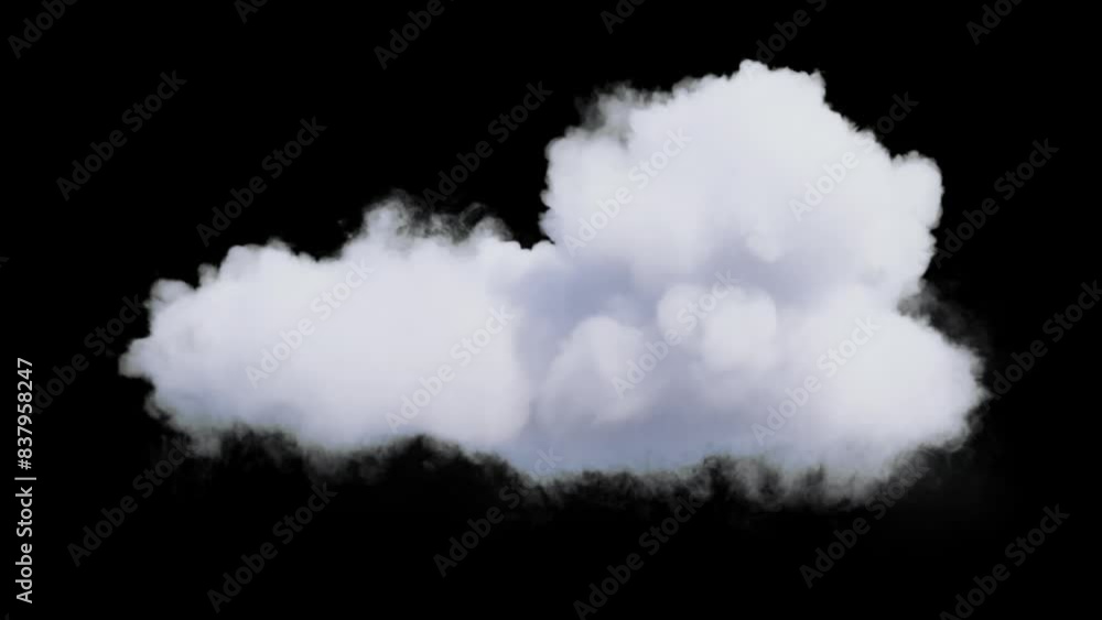 Wall mural fluffy cloud on alpha loop