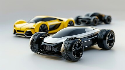 Fototapeta premium 3D toy car design