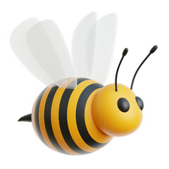Honey Bee 3d Illustration