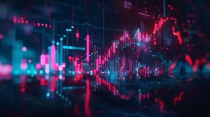Obraz premium Business concept data background