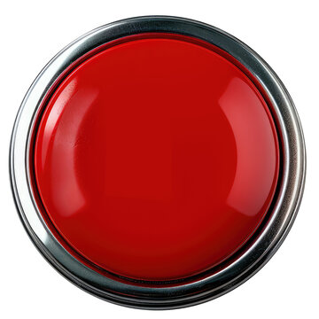 red button sticker transparent background PNG clipart