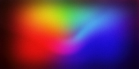 Obraz premium Vibrant abstract gradient featuring a seamless blend of red, orange, yellow, green, blue, and purple hues. This colorful background is perfect for digital art, graphic design projects