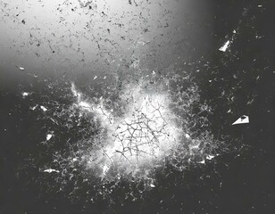 Obraz premium cracked shattered broken error damage