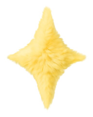 Fototapeta premium Yellow blink png fluffy 3D shape, transparent background