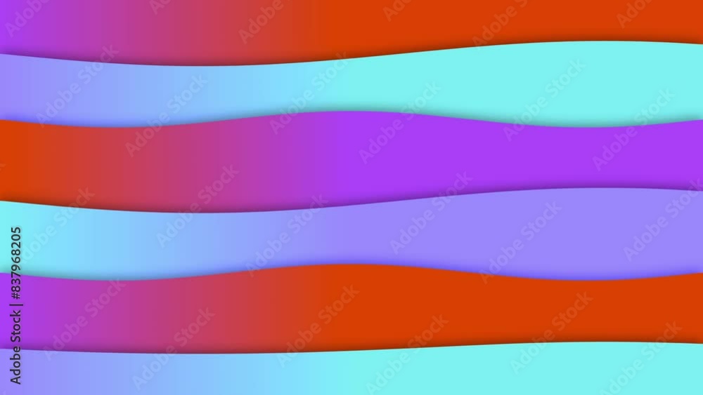 Poster wave warp animation elegant calm flowing smooth shapes 3d background motion graphics visual effect a