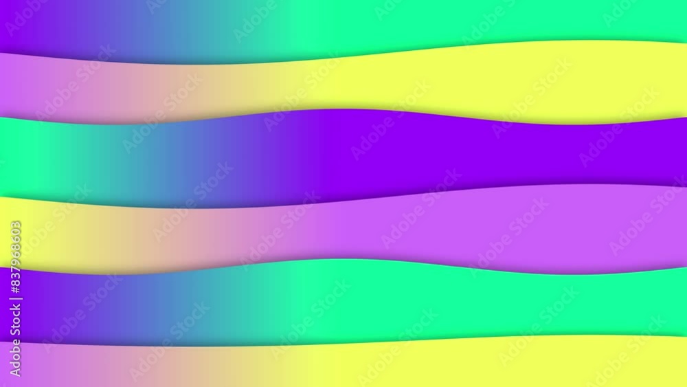 Poster wave warp animation elegant calm flowing smooth shapes 3d background motion graphics visual effect a