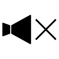 ビジネス用アイコン「音量・ミュート」