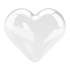 Heart png 3D bubble icon, transparent background