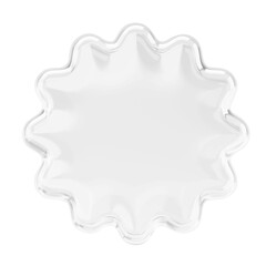 Explosion badge png 3D bubble icon, transparent background