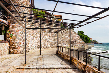 Part of the Southern Fortress Wall at Sozopol, Province of Burgas, Bulgarian Black Sea coast