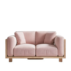 PNG Modern lounge sofa pink color mid century living room furniture