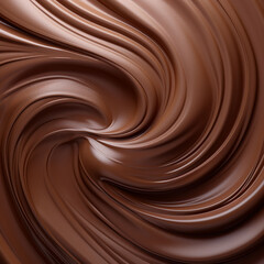 Naklejka premium Chocolate swirl texture highly realistic