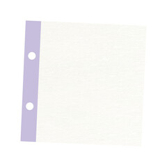 Fototapeta premium Beige hole punched notepaper journal sticker design element