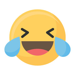 Laughing face emoticon symbol transparent png