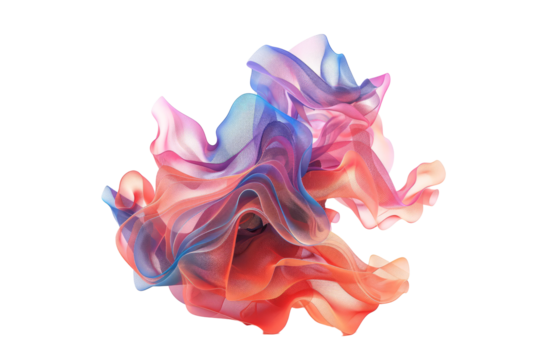 Coral filaments of dynamism weaving together to create a spellbinding