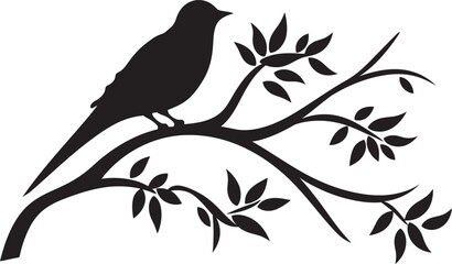 Leafy Abode Birds Haven Birds Leafy Branch