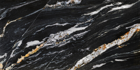 Dark or black marble for floor and wall tile. Natural granite stone