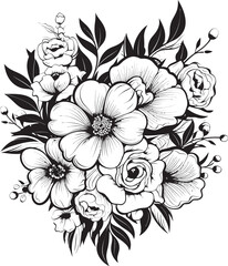 Blooming Dream Flower Logo Icon Blossom Perfection Bouquet Vector Art