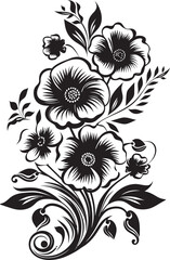 Elegant Blooms Floral Vector Design Petal Palette Flower Icon Art