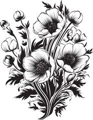 Petal Brilliance Flower Icon Design Blossom Essence Bouquet Vector Graphic