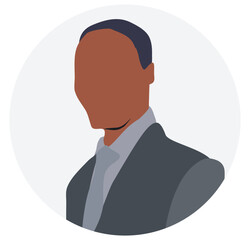 Businessman faceless portrait