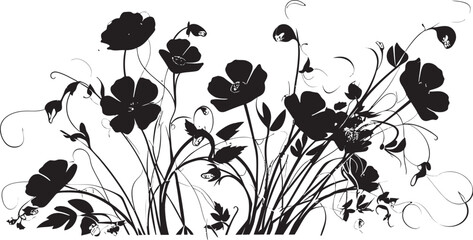 Blossom Beauty Floral Logo Art Blooming Delight Bouquet Icon Graphic