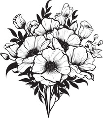 Petal Symphony Flower Vector Design Blossom Beauty Floral Icon Art