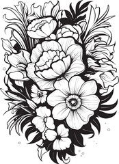 Blossom Delight Flower Icon Design Blooming Brilliance Bouquet Vector Logo