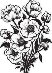 Petal Fusion Floral Vector Art Blossom Essence Flower Logo Icon