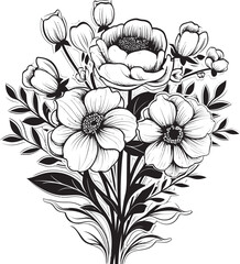 Blooming Radiance Floral Vector Design Sunflower Symphony Vector Icon Design