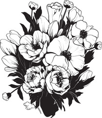 Floral Perfection Flower Icon Design Petal Beauty Bouquet Vector Logo