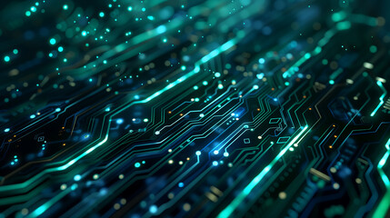 Abstract background in the style of a circuit board, with technology and digital concepts