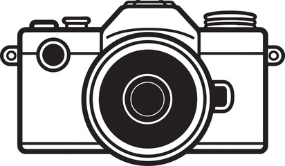 Shutter Signature Camera Logo Icon Focal Fusion Vector Graphic Design