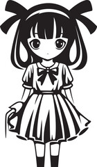 Cheerful Charm Cartoon Logo Icon Angelic Adventure Vector Graphic Design