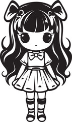 Sunny Siren Cartoon Graphic Art Charming Charm Iconic Logo Design