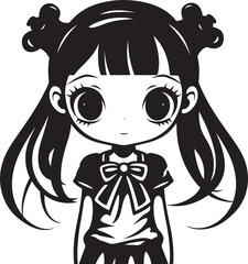 Whimsical Waltz Vector Graphic Design Playful Pearl Cartoon Logo Graphic