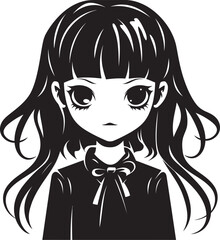 Twinkle Toes Vector Cartoon Graphic Bubbly Belle Girl Iconic Design