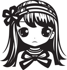 Adorable Angel Cartoon Character Logo Cheerful Charm Vector Girl Graphic