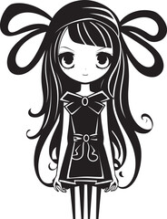 Playful Pixie Cartoon Character Design Darling Damsel Cute Girl Iconic Graphic