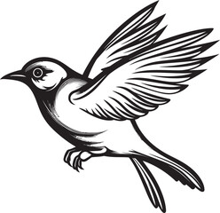 Feathered Flight Vector Icon Design Airborne Abode Graphic Bird House