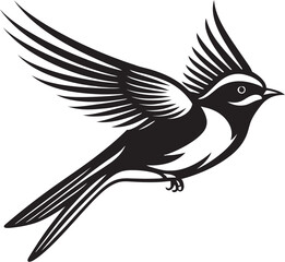 Whimsical Wings Logo Icon Design Cloud Cruiser Cartoon Bird Icon